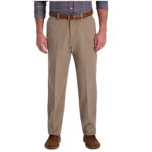 Haggar Classic Fit Premium Stretch Medium Khaki Corduroy 34 X 32